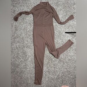 Elegant Brown Jumpsuit